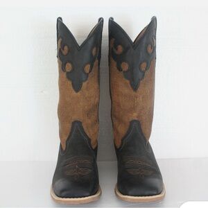 Black and Brown western Justin Boots